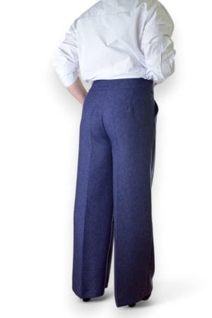 Pantalone široka nogavica i pojas