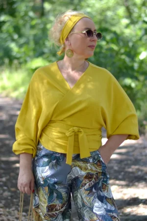 Bluza plus-size GINA zute