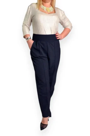 Pantalone plus-size cigaret crne