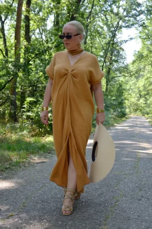 Haljina duga terakota