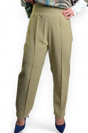 Pantalone plus-size cigaret maslinasto zelene