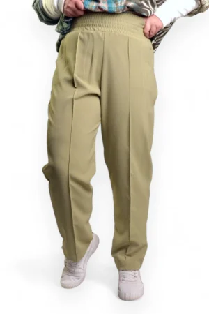 Pantalone plus-size cigaret maslinasto zelene