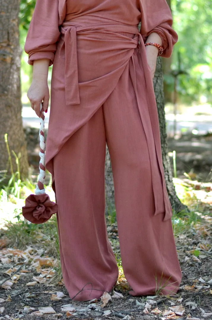 Pantalone plus size GINA terakota