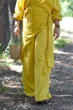 Pantalone plus-size GINA zute