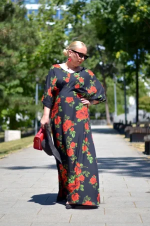 Haljina plus-size CARMEN viskoza