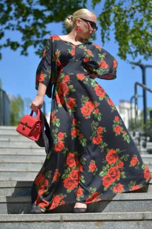 Haljina plus-size CARMEN viskoza