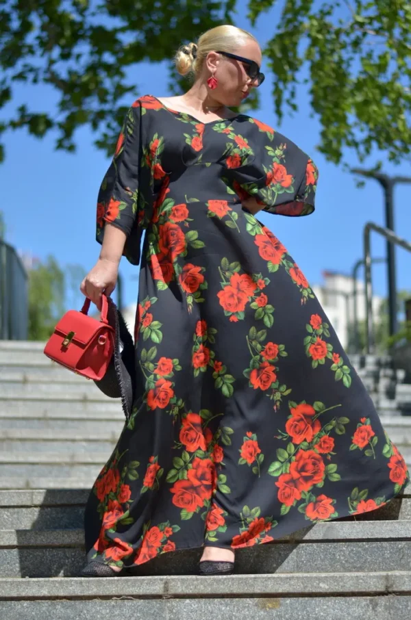 Haljina plus-size CARMEN viskoza