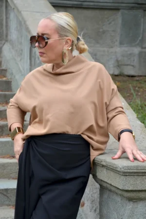 Bluza plus-size IVA kamel