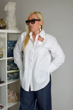 Košulja Plus-Size NORA - bela