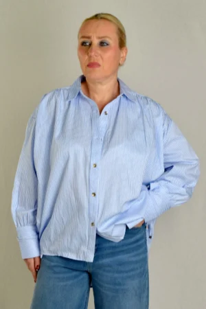 Prugasta košulja lora - plava